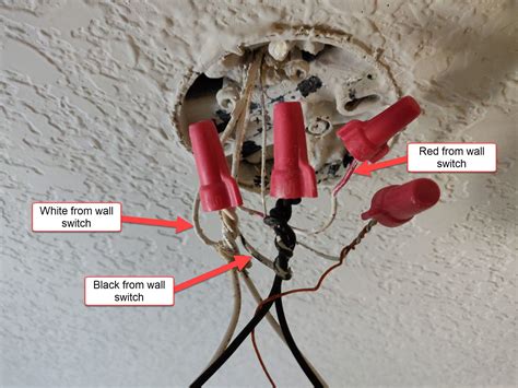 electrical circuit switch box red anbd black|black white black wire outlet.